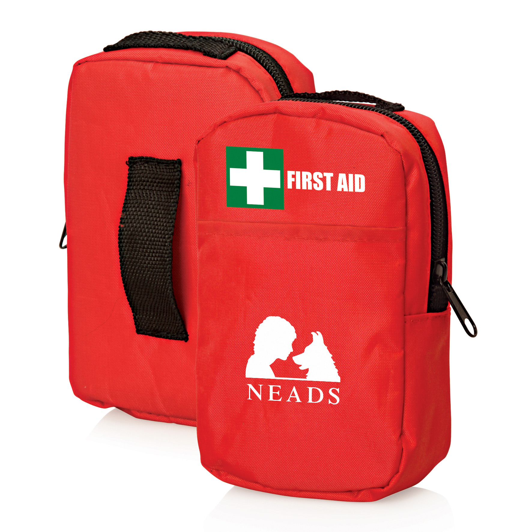 30pc First Aid Kit in a durable belt pouch with assorted first aid essentials