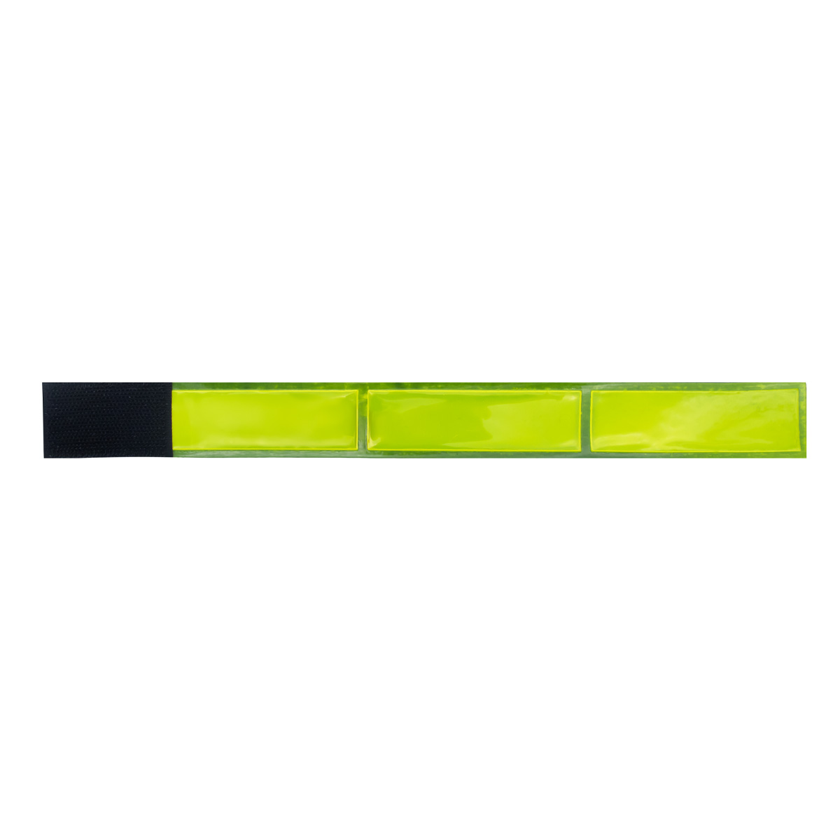 Adjustable reflective Velcro wrist band – high-visibility neon yellow strap for walking, running, cycling