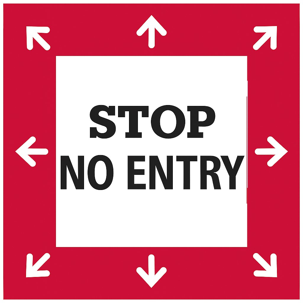 Custom branded floor sticker applied in an outdoor setting – slip resistant and durable